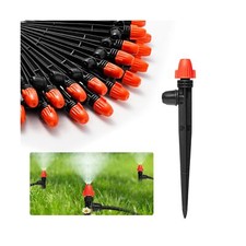 Drip Irrigation Emitters for 1/4" Tubing: Adjustable 360 Degree Drip Spray Em...