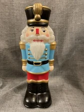 Holiday Time Nutcracker Blow Mold 11 Inch Tabletop Light Up Christmas