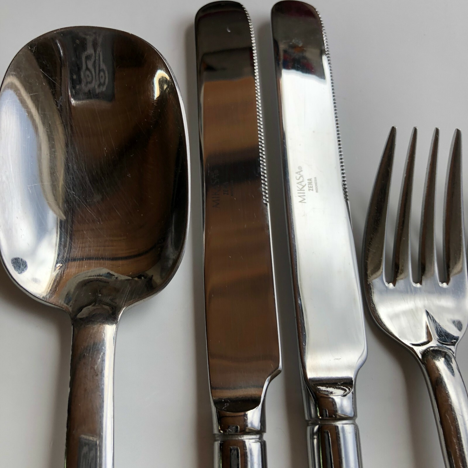 Mikasa ZENA Flatware Stainless Glossy and Satin CHOICE eBay