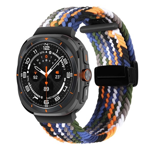 For Samsung Watch Ultra 2025/2024 47mm Colorful Soft Breathable Nylon Sport Band - 第 8/18 張圖片