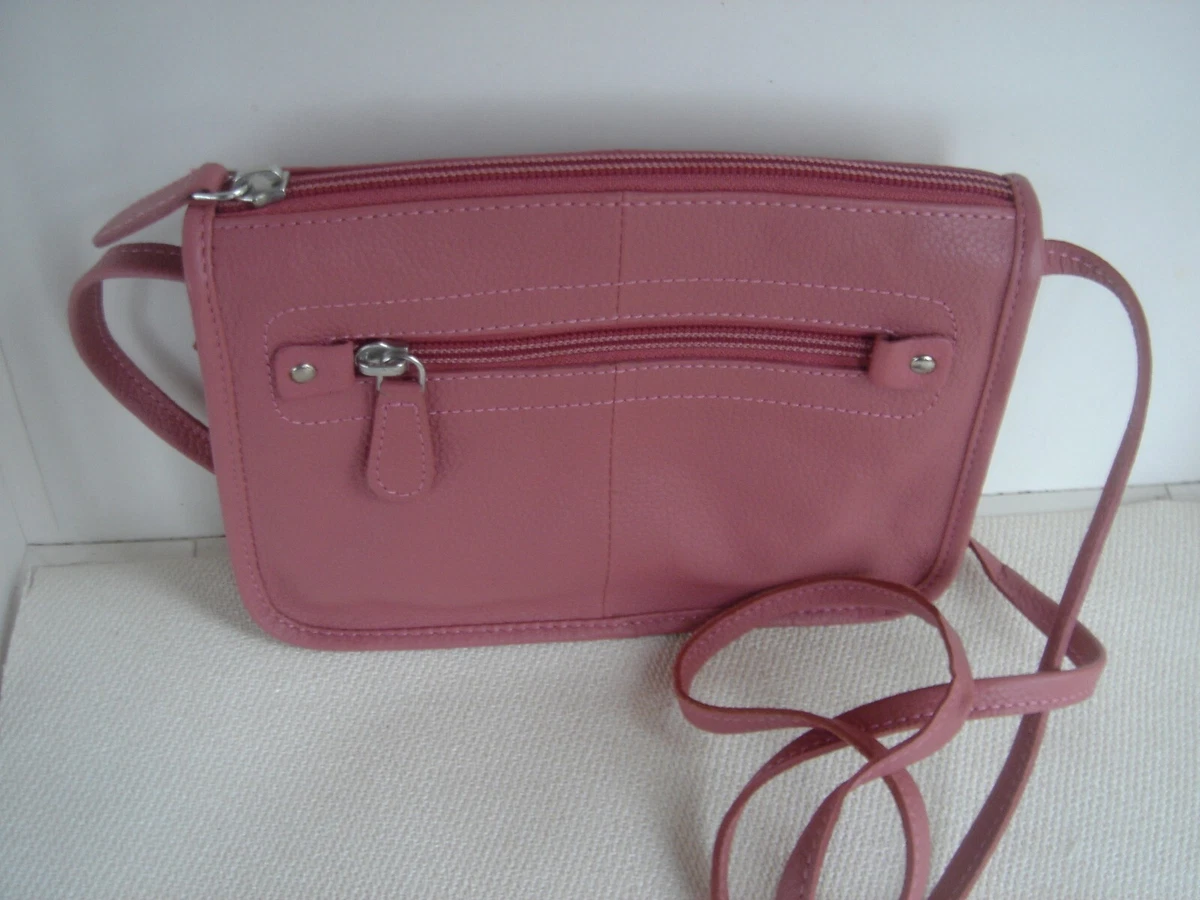 HOTTER Pink leather body shoulder bag handbag