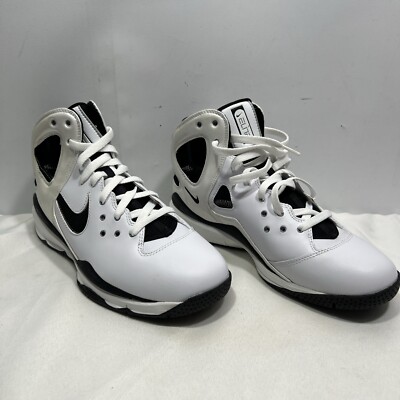 Nike Women's Air Huarache 08 Elite Basketball Shoe, White/Black, US Size 10  ~NEW