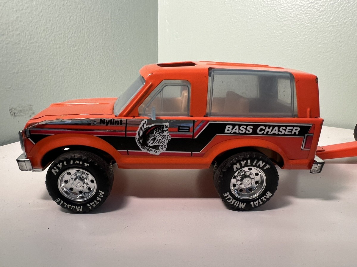 Vintage Nylint Orange Ford Bronco Bass Chaser And Boat Trailer | eBay