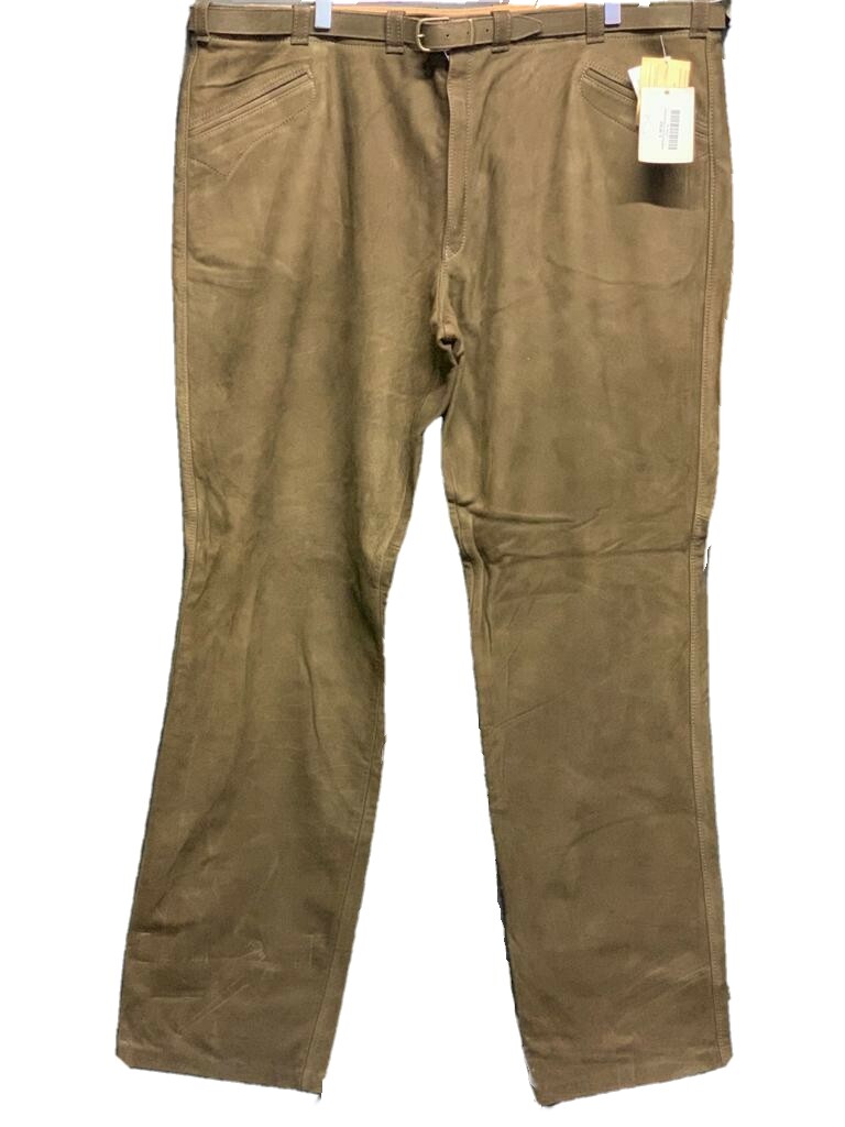 Pantalon cuir chasse marron Arnold Weiss solide anti ronce pour homme