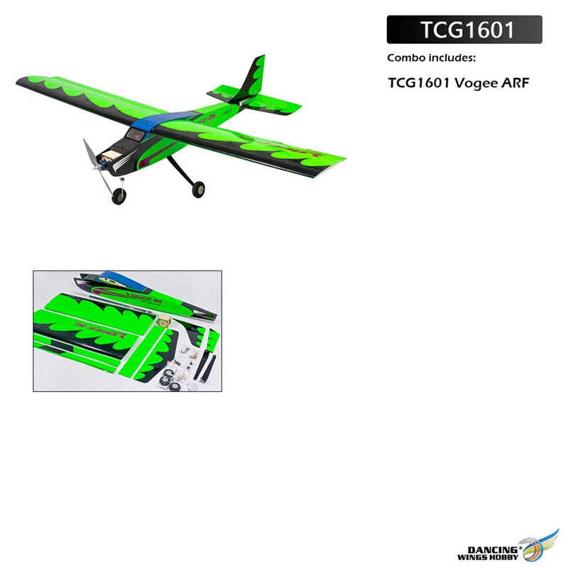 TCG16 Vogee ARF Balsa Wood RC Model Radio Control Airplane Kit 1600mm Wingspan - Image 3 of 4