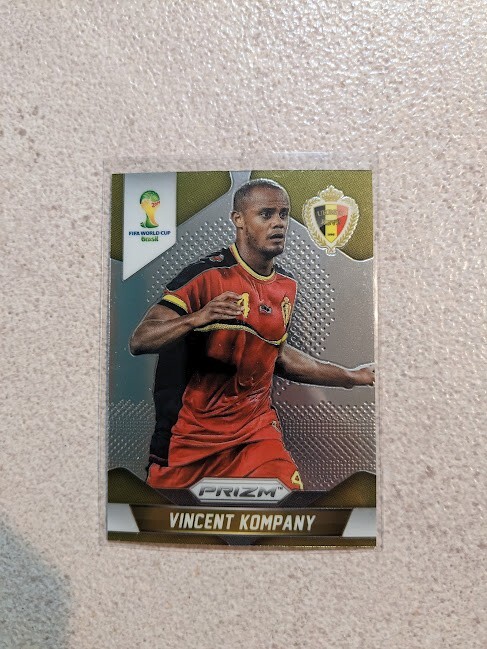 2014 Panini Prizm World Cup #18 Vincent Kompany BELGIUM! 1ST Prizm