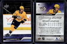 2023-24 Upper Deck Series 1 Young Guns #221 Luke Evangelista Rookie RC