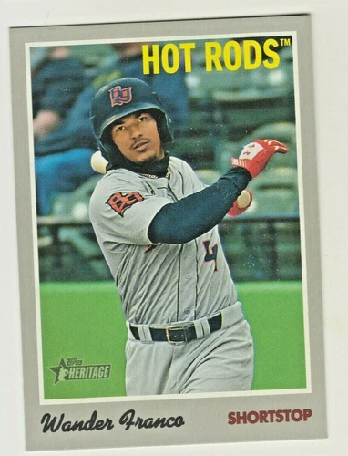 2019 Topps Heritage Minors WANDER FRANCO RC Rookie Tampa Bay Rays QTY AVAILABLE