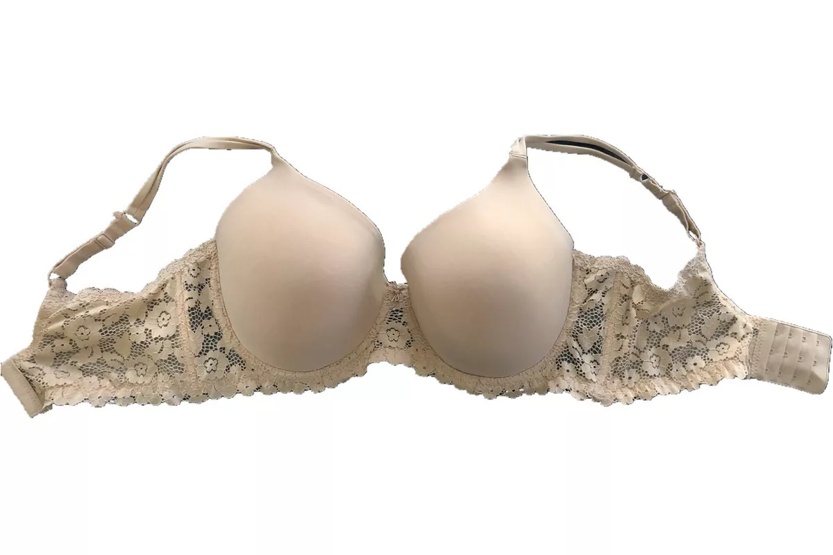 No Boundaries Women's Signature Beige Push Up Bra Size Cup DDD