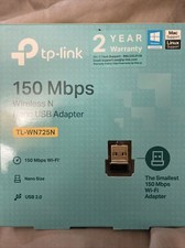 TP-LINK TLWN725N 150Mbps Wireless N Nano USB Adapter NEW in Box 
