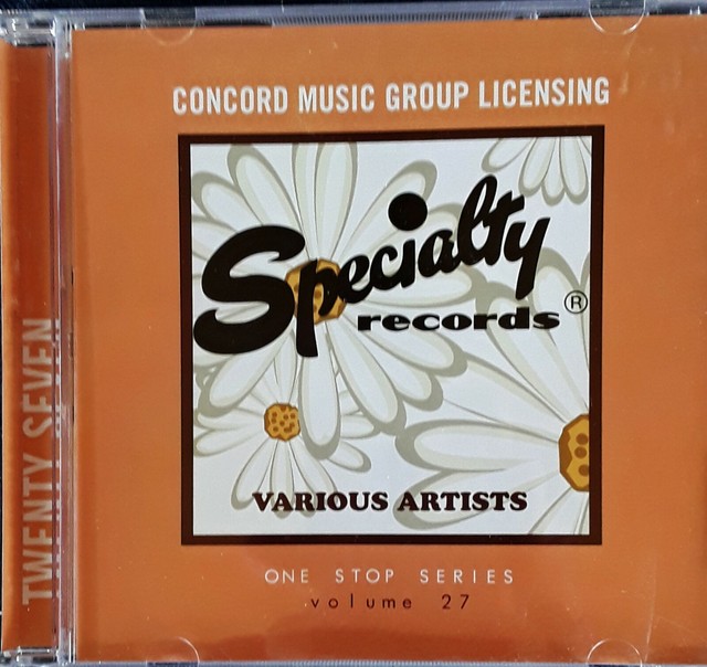 SPECIALTY RECORDS VARIOUS ARTISTS VOL. 27 CONCORD MUSIC PRO CD