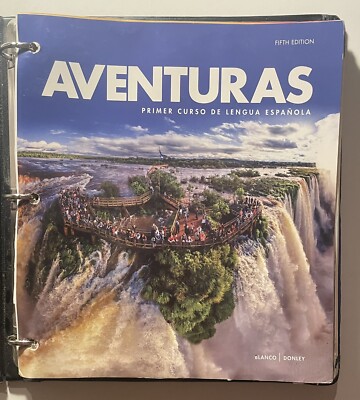 Aventuras Fifth 5th Edition Loose Leaf Binder Textbook Blanco Donley