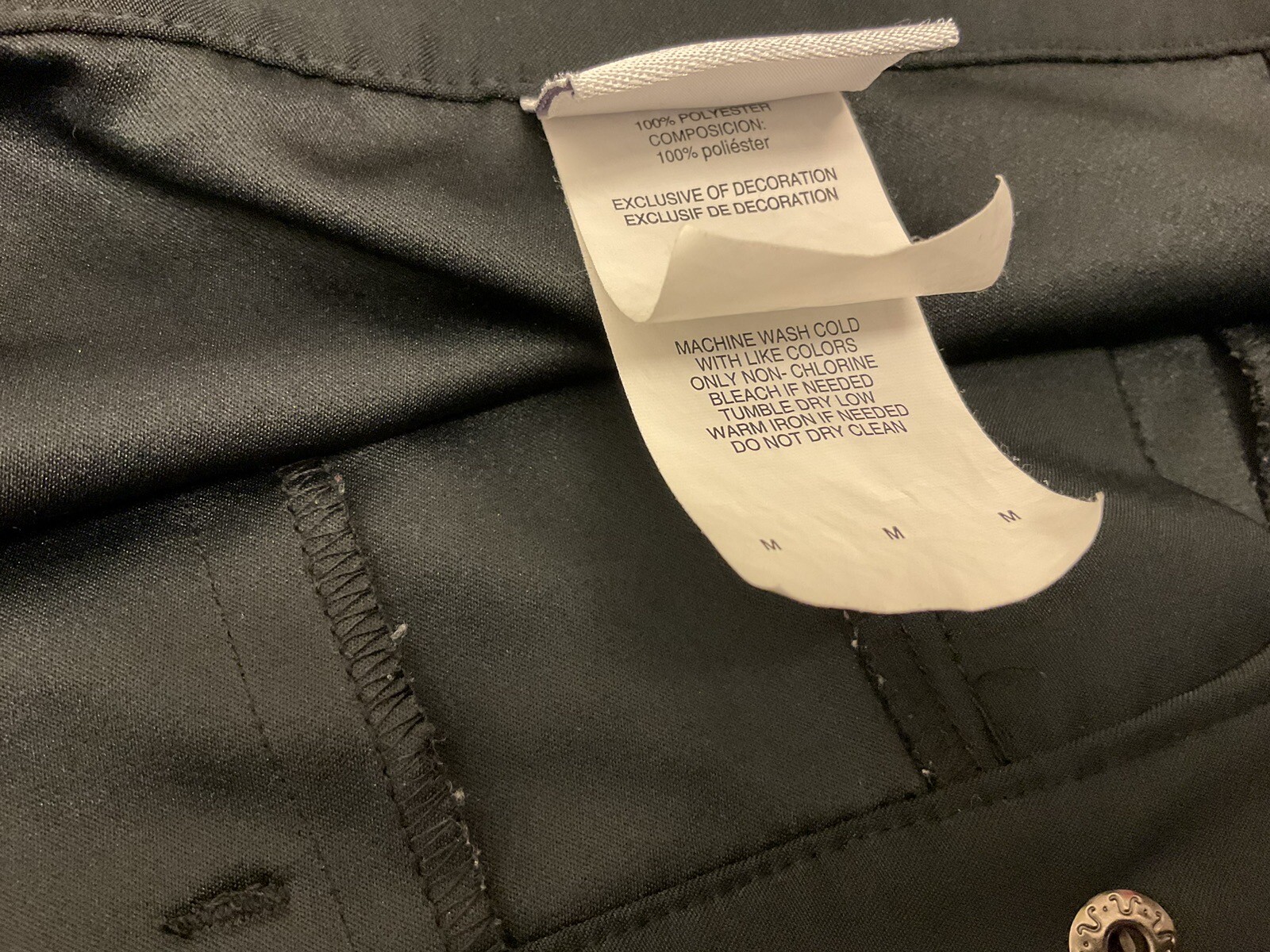 Jag Black Shorts EUC 100% Polyester Patch Pockets… - image 6