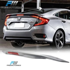 Fits 16-21 Civic Sedan RS Si Trunk Spoiler Painted #NH830M Lunar Silver Metallic