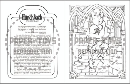 MONSTER GALLERY COLORING BOOK - REPRINT - BOOKLET VERSION 5.5" x 8.5" - Picture 7 of 19