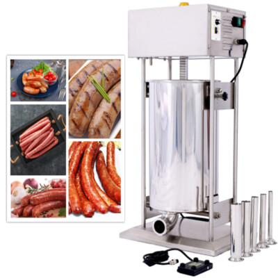 Electric Sausage Filler 20L 110V 250W Sausage SSteel Stuffing Tubestuffer