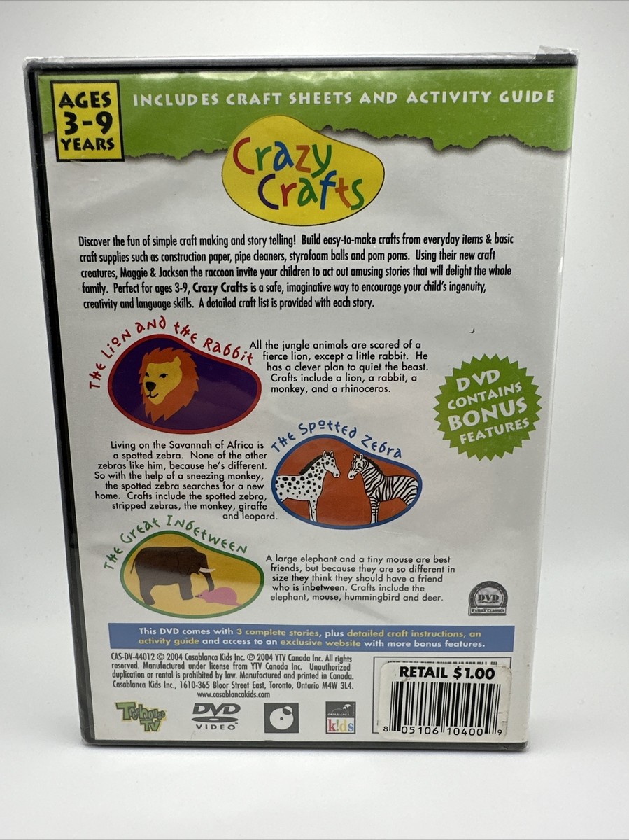 Crazy Crafts - Jungle Animals (DVD, 2010) 801464401293| eBay