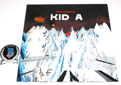 THOM YORKE SIGNED RADIOHEAD 'KID A' ALBUM VINYL RECORD BECKETT COA
