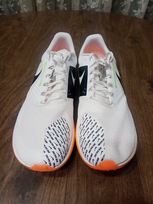 Nike Zoom Rival XC 6 White/ Orange Track Shoe's Spikes DX7999-100