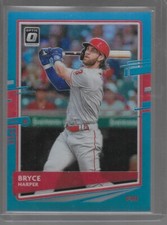 2020 Panini Donruss Optic Carolina Blue Prizm Bryce Harper Phillies #'d 43/50