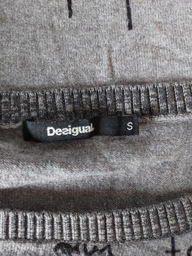 Maglione da donna Desigual maglione a maglia top taglia S grigio multicolore - Foto 3 di 5