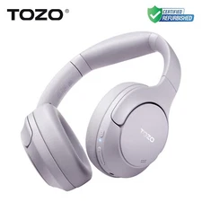 TOZO HT2 Wireless Over Ear Bluetooth Headset ANC Headphone, Purple (Renew)