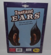 Vintage Forum Novelties Instant Ears Brown "Furry" Cosplay Costume New