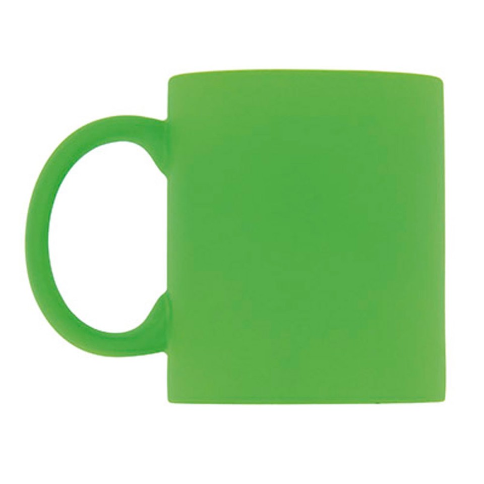 4 x Neon Bright Fluorescent Large 310ml Ceramic Coffee or Tea Mug Cup ...