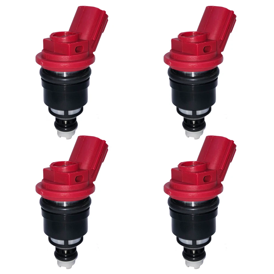 4 piezas inyectores de combustible OE 16600-53J00 FJ356 aptos 91-99 Nissan 240SX Nissan Altima Foto 4 de 4