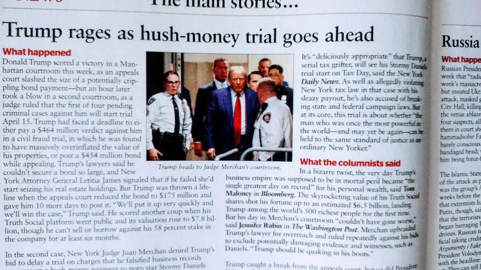 THE WEEK BEST OF THE U.S. & INTERNATIONAL MEDIA BETTER OFF? TRUMP'S CLAIM 4/5/24 - Image 3 of 4