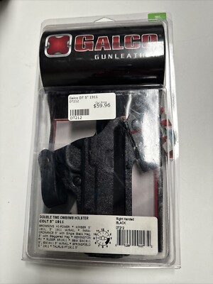 Galco Holster Double Time OWB IWB Right AMT Black DT212 1911/Y