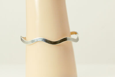 925 Sterling Silber Wellen Armreif Armband 8,7 Gramm (BR5186)