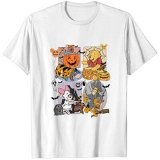 Winnie The Pooh Halloween Shirt, Pooh And Friends Pumpkin T-Shirt For Men Women