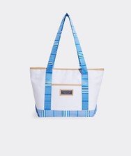 Vineyard Vines Milou Stripe Printed Straps Classic Tote Nwt