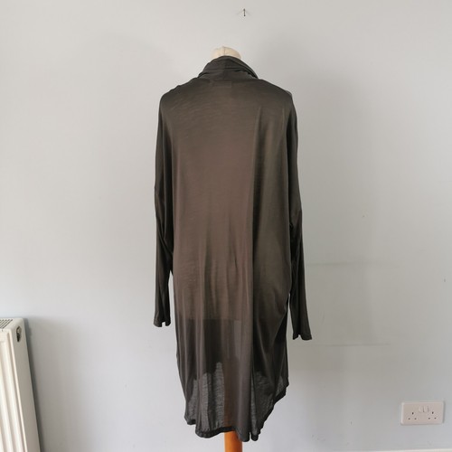 MASAI Grey Long Lightweight Open Cardigan Size Large 14 16 Autumn - Picture 2 of 10
