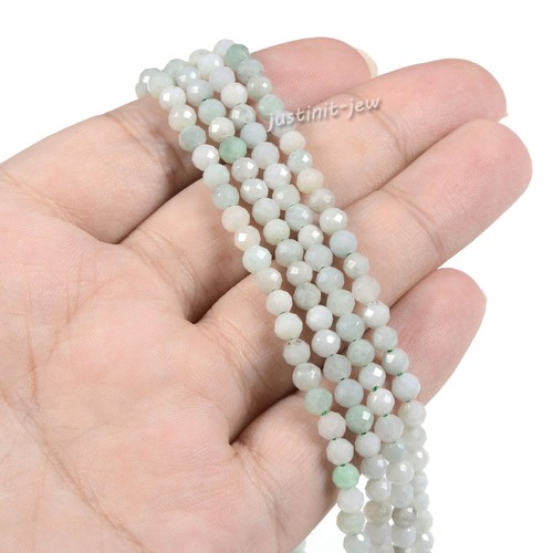 3.7mm to 4.7mm Faceted Gemstone Round Loose Bead DIY Jewelry Making Strand 15.5" - Picture 438 of 466