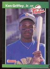 Ken Griffey Jr. Rookie Card 1989 Donruss Rookies #3 