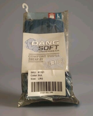 New Duluth Trading Men's Dang Soft Boxers Underwear L Blue
