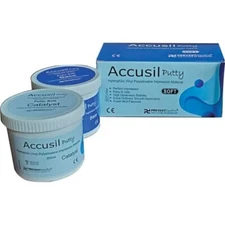 Accusil Putty VPS Impression Material,Soft,Fast Set-300mL Base & 300mL Catalyst