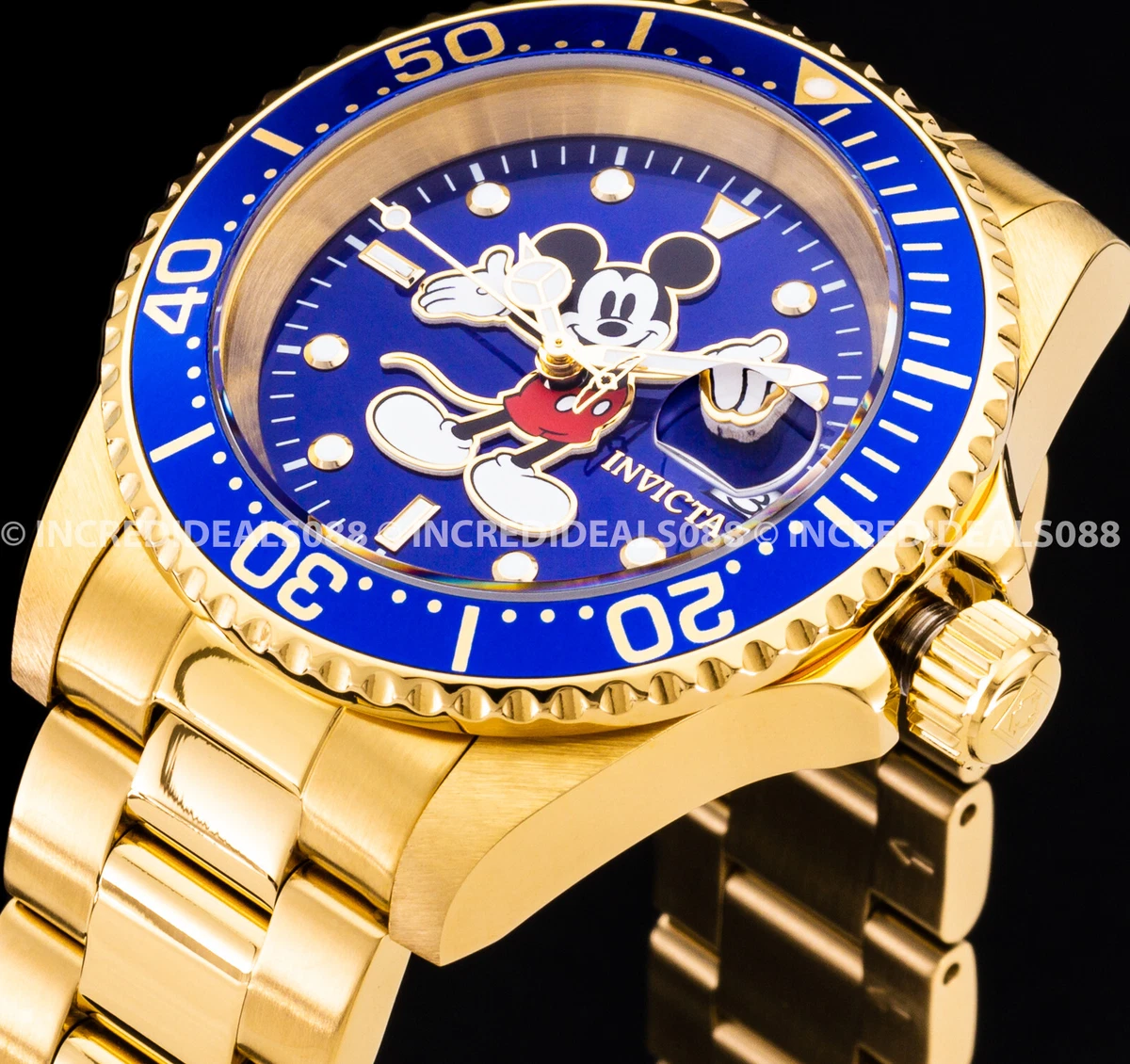 Men's invicta deals mickey mouse watch