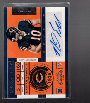 B3555- 2011 Playoff Contenders #160 Nathan Enderle /99* RC Auto - NM-MT
