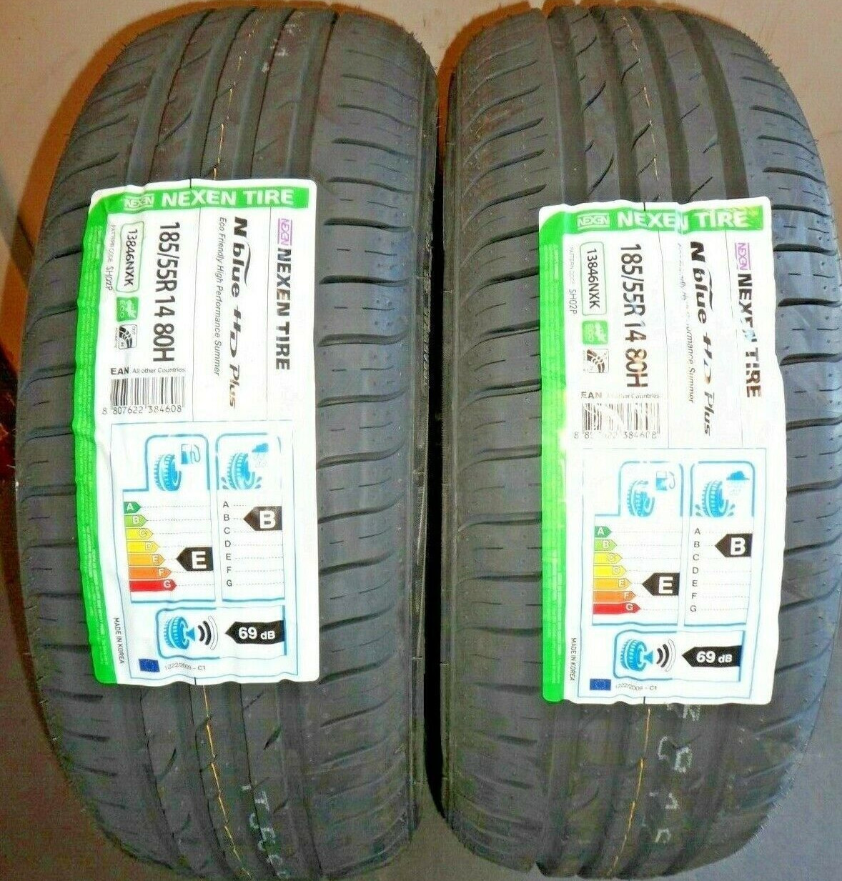 2 X 185 55 14 Nexen NBlue HD Plus 185/55R14 Lifetime Warranty