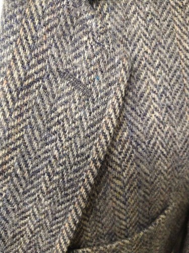 Chaqueta Abrigo Deportivo Blazer Hungría 44L De Colección Para Hombres Tweed Lana Multicolor Espiga - Imagen 3 de 13