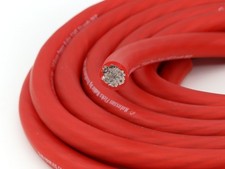 Kolossus Flex Kable OFC 4 Gauge Power Wire Copper Cable Red 15 ft 4 AWG