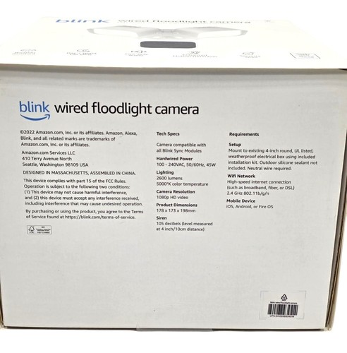 Blink Bundle: Kabelgebundene Flutlichtkamera + Pan-Tilt Indoor Cam + Video Doorbell 2 - Bild 4 von 7
