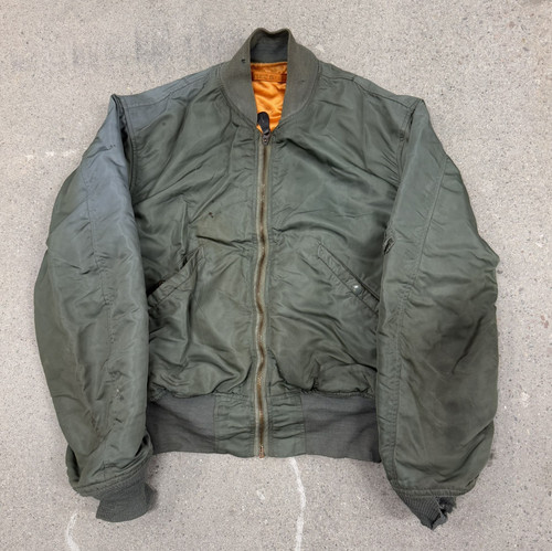 Vintage 60s US Air Force L-2B Vietnam War Flight Light Zone Jacket Size Medium - Picture 1 of 20