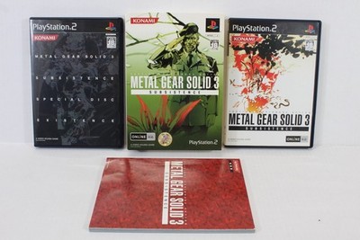 Metal Gear Solid 3 Subsistence Existence Snake Eater MG 1 2 PS2 PS Japan Import