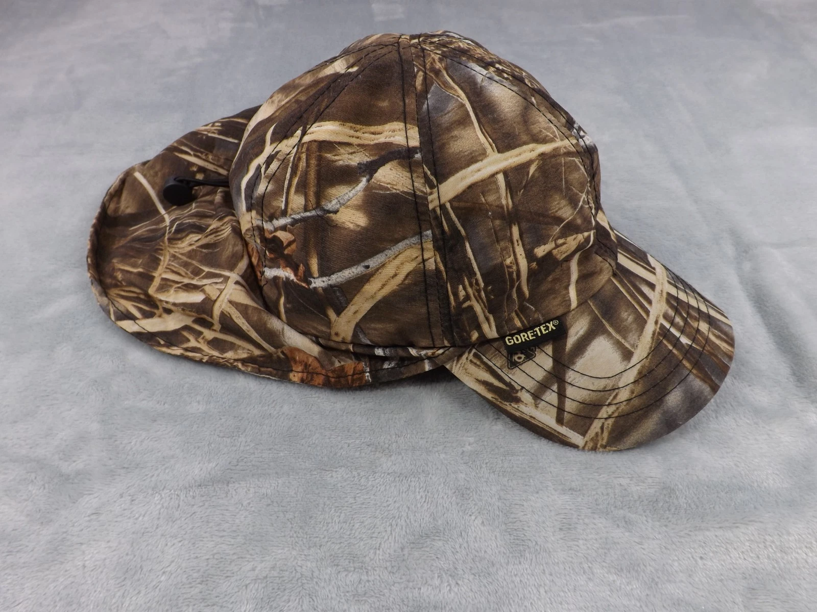 OC Outdoor Cap/ Hat One Sz Camo Neck Flap Adjustable Hunting Hiking Fleece Lined