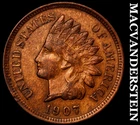 1907 Indian Head Cent- Extra Fine Better Date No Reserve #i9291