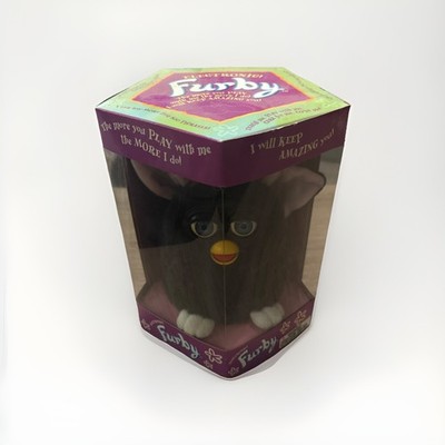 Black Original 1998 FURBY Model 70-800  Tiger Electronics Sealed in Box - RARE